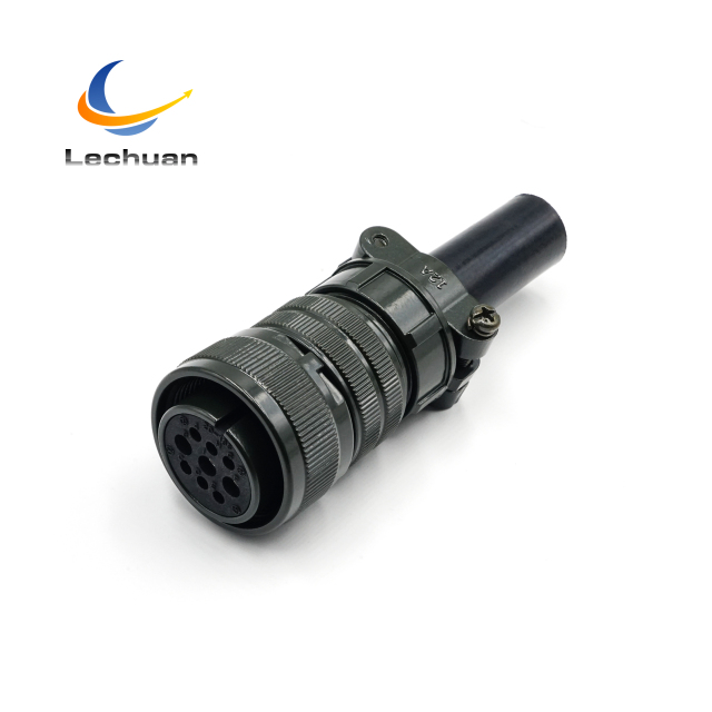 MS3106A 20-18S MIL-DTL-5015 Series Circular Connector 9 Pin Female Straight Plug Cable Mount Packaging Textile Lighting