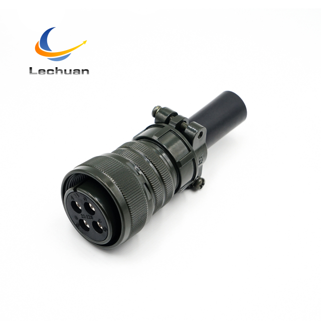 MS3106A 22-22S MIL-DTL-5015 Series Circular Connector 4 Pin Female Straight Plug Cable Mount Power Generation Mining Welding
