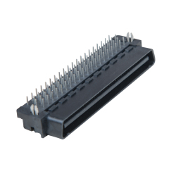 Factory 80Pin 1.27mm Copper Plastic Male Right Angle SCSI Mini D Ribbon MDR Plug 5175472-9 Board Connector PCB Application