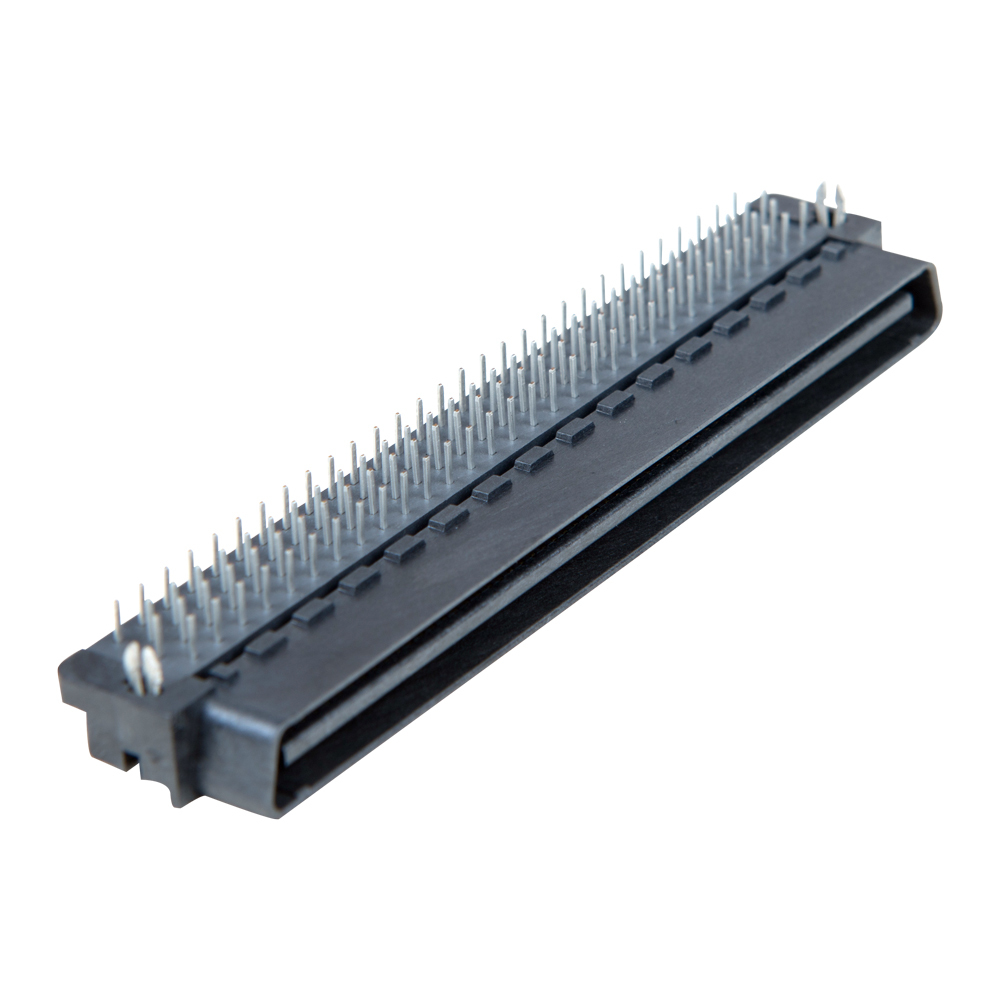 Factory 120Pin 1.27mm Nylon Male Right Angle SCSI Mini D Ribbon MDR Plug 1-5175472-1 Copper Contact Board to Board Connector