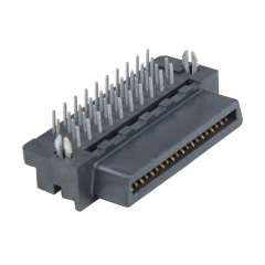 Factory 40Pin 1.27mm Plastic Female Right Angle SCSI Mini D Ribbon MDR Receptacle 5175474-5 Board to Board Connector Servo
