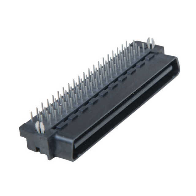 Factory 80Pin 1.27mm Copper Plastic Male Right Angle SCSI Mini D Ribbon MDR Plug 5175472-9 Board Connector PCB Application