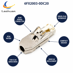 6FX2003-0DC20 Copper Nylon Signal Connector for Siemens DRIVE-CLiQ RJ45 IP20 SINAMICS S120 Servo Drive Industrial Automation