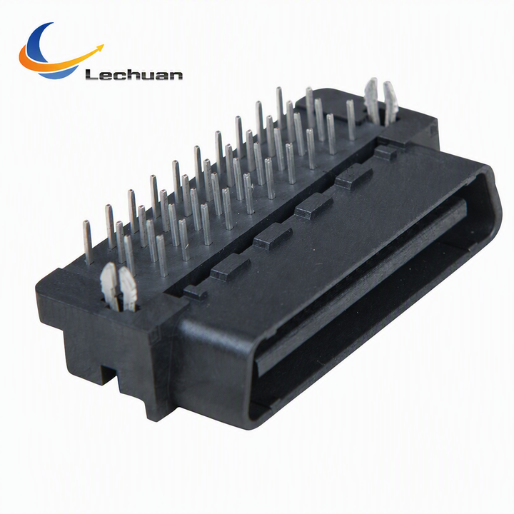 Factory 40Pin 1.27mm Plastic Mini D Ribbon MDR Plug Right Angle SCSI Male Board Connector for PCB Model 5175472-5 0716612040