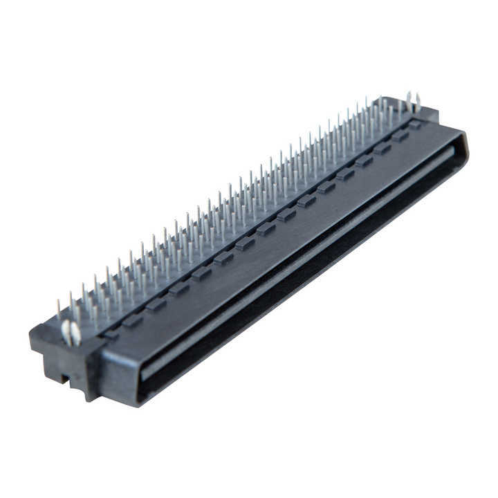 Factory 120Pin 1.27mm Nylon Male Right Angle SCSI Mini D Ribbon MDR Plug 1-5175472-1 Copper Contact Board to Board Connector