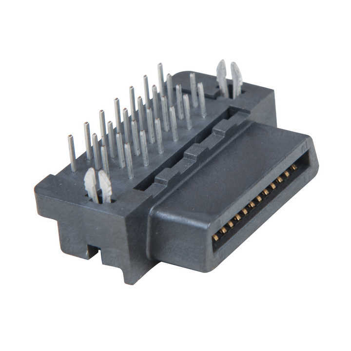 Factory 26Pin 1.27mm Plastic Female Right Angle SCSI Mini D Ribbon MDR Receptacle Board to Board Connector