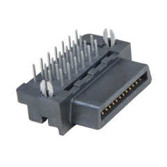 Factory 26Pin 1.27mm Plastic Female Right Angle SCSI Mini D Ribbon MDR Receptacle Board to Board Connector