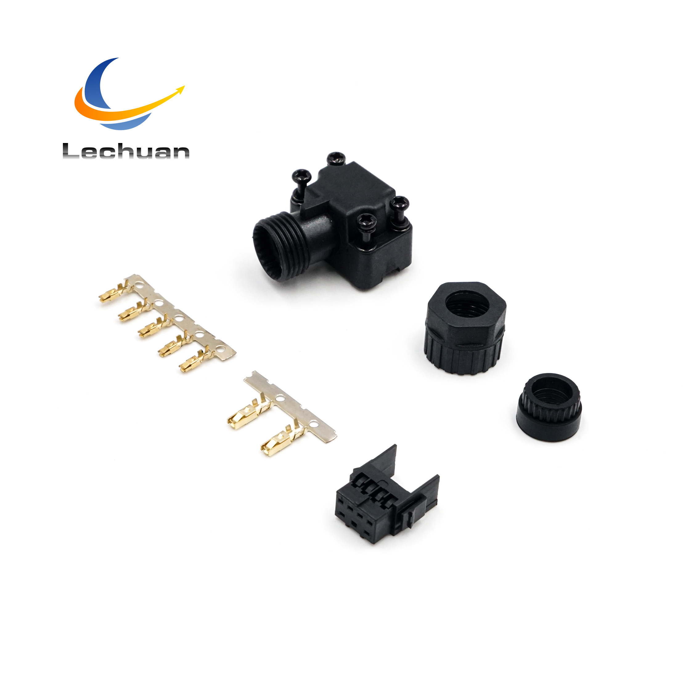 Factory Schneider VW3M8B11 BCH18 Servo Motor Encoder Connector Kit 7 Pin Plastic Crimp Plug Semiconductor Packaging Electronics