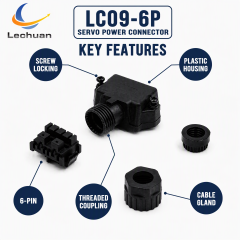 Factory Schneider VW3M5B12 BCH18 Servo Motor Power Connector Kit 6 Pin  IP67 Waterproof Plug CNC Robotics Automation