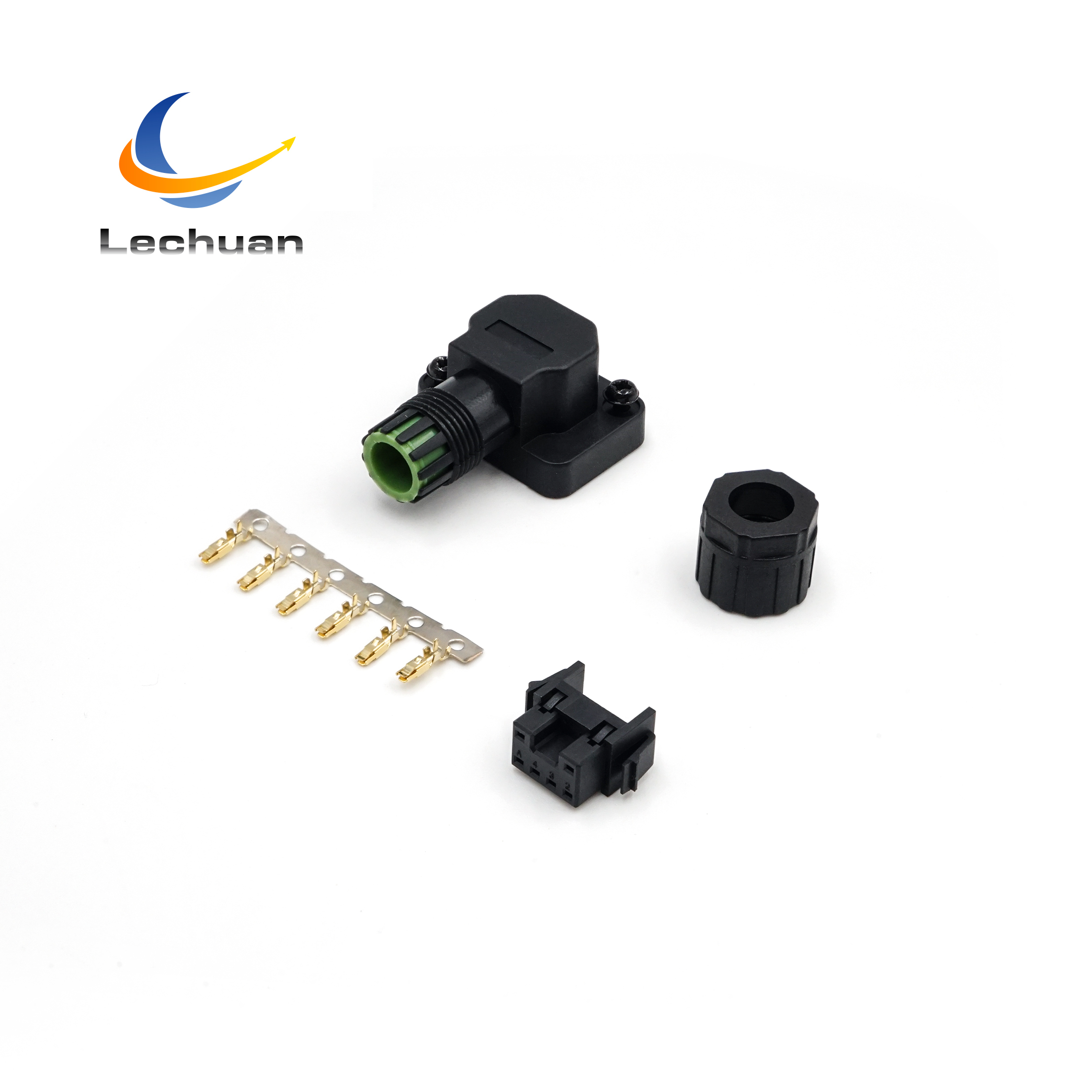 Factory LC07-06P E7 A6 A5 Servo Motor Small Power Connector 6 Pin Gold Plated IP67 Semiconductor Robotics Medical