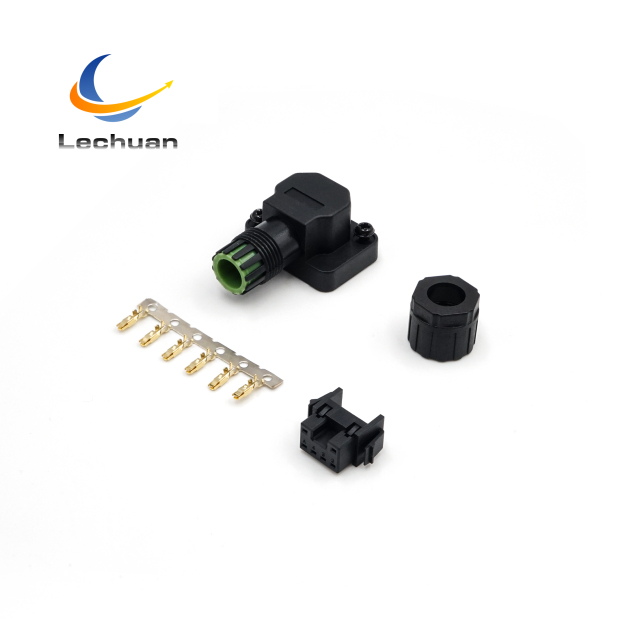 Factory LC07-06P E7 A6 A5 Servo Motor Small Power Connector 6 Pin Gold Plated IP67 Semiconductor Robotics Medical