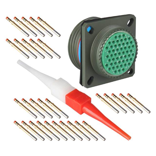 Factory D38999/20WH53SN D38999 Series Circular Connector 53 Pin Wall Mount Receptacle Olive Drab Cadmium Railway Wind Solar