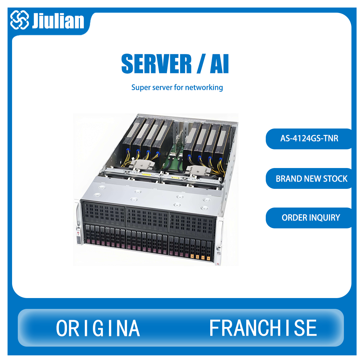 AS-4124GS-TNR 4U Artificial Intelligence Development Ai Server Computer ...