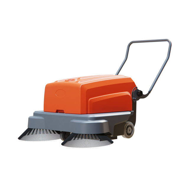 Groguard GS1000 Battery-Operated Electric Walk-behind Floor Sweeper