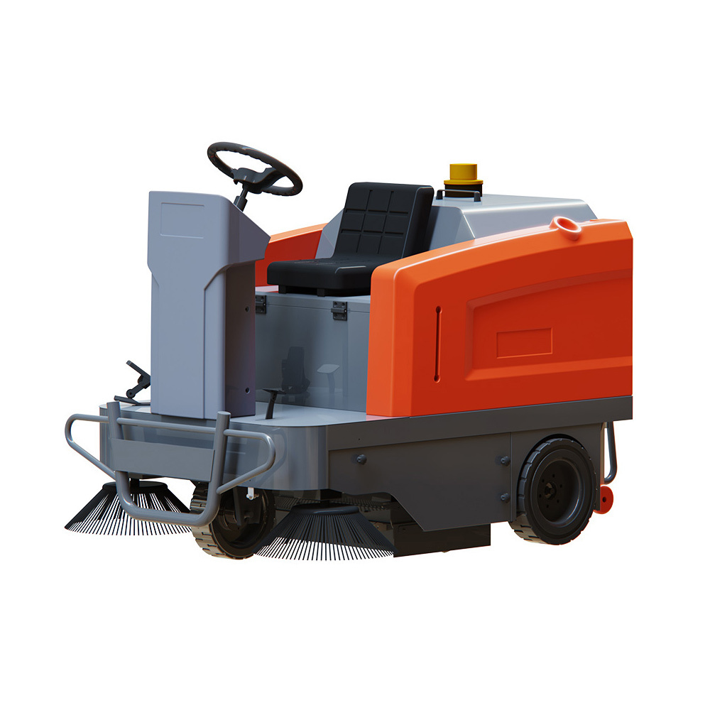 Groguard GS1400 Battery-Operated Electric Ride on Floor Sweeper
