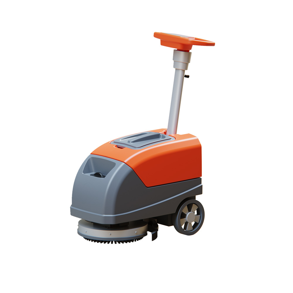 Groguard GX30 Foldable Walk-Behind Floor Scrubber Machine with Battery