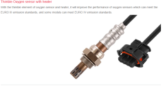Thimble Oxygen sensor with heater