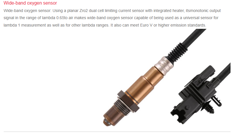 Wideband O2 Sensor Plug Wide-band oxygen sensor