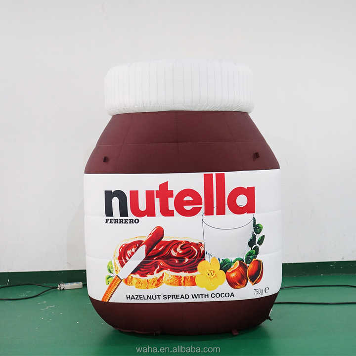 Custom Advertising Inflatable Inflatable Chocolate Sauce Bottle Jar Model Inflatable Chocolate Jar for Mall