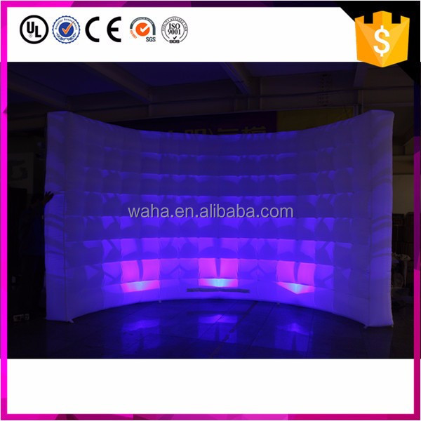 Led Lighting Giant Background Inflatable Wall for Concert Decoration Night