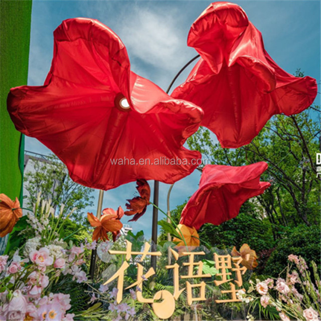 Valentine's Day Giant Inflatable Led Flowers Led Wedding Party Decoration