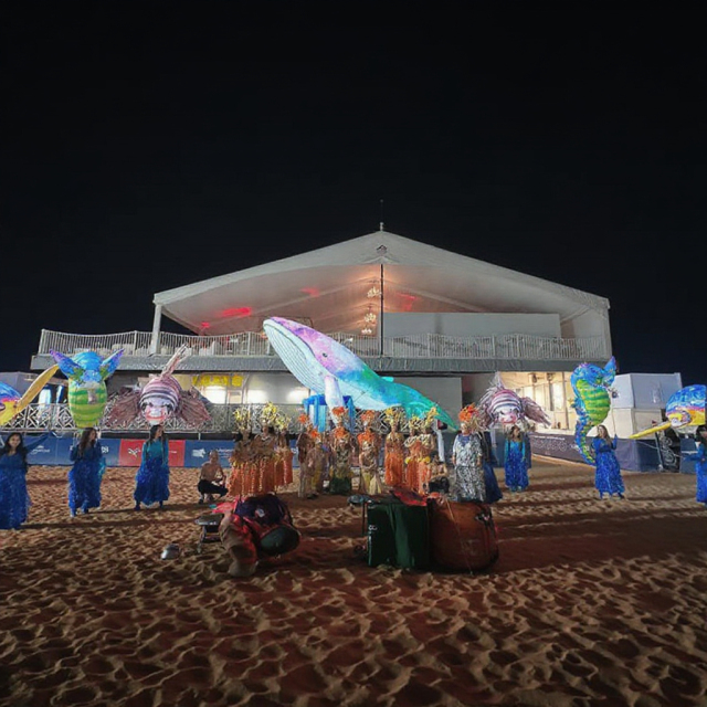 Walking Illustrated Inflatable Turtle Fish Seahorse Led Lighting Parade Decoration Outdoor