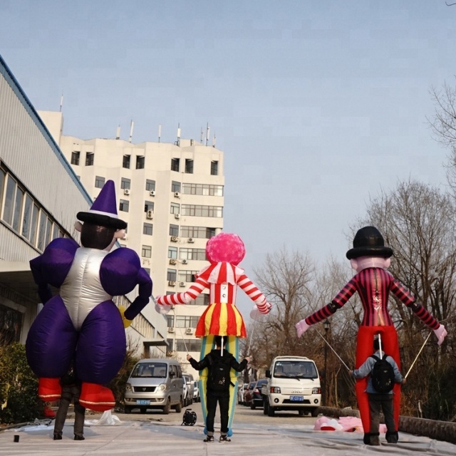 Hot Sale Outdoor Event Performance 3.5m Parade Inflatable Matchstick Men Costume