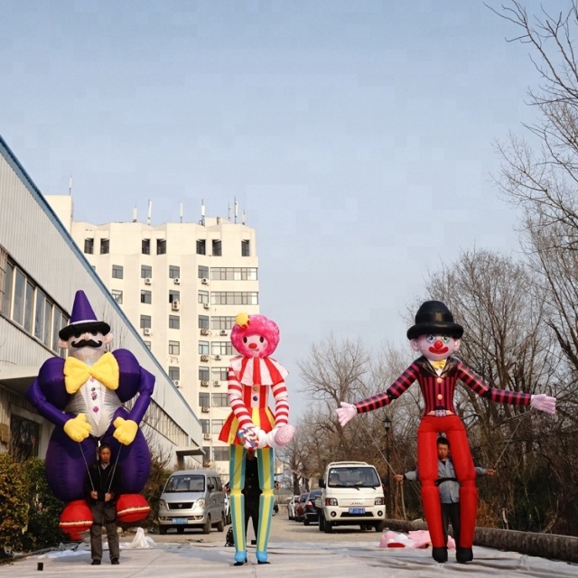 Hot Sale Outdoor Event Performance 3.5m Parade Inflatable Matchstick Men Costume