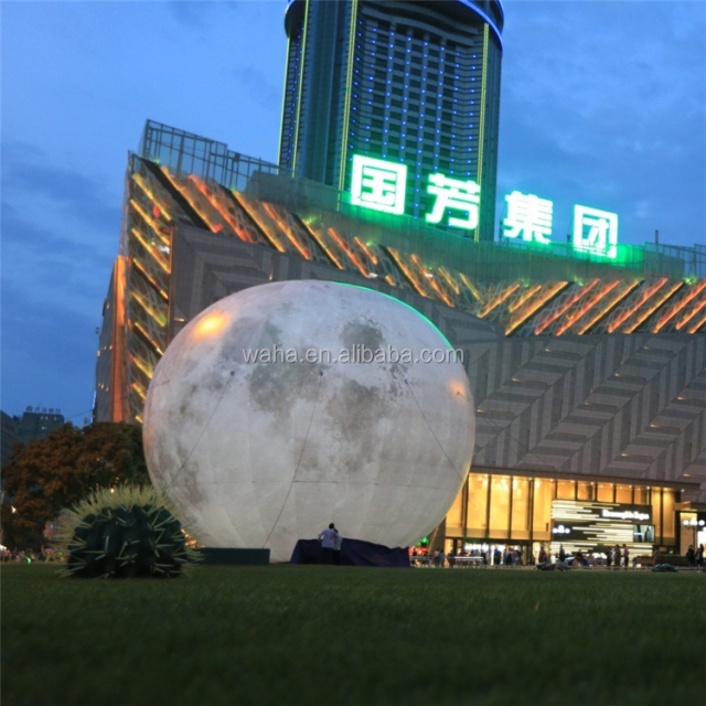 Party Event Amusement square Theme Park Decoration Inflatable Moon Ball Advertising Ball