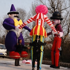 Hot Sale Outdoor Event Performance 3.5m Parade Inflatable Matchstick Men Costume