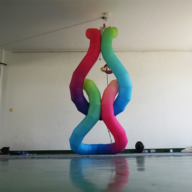 Ground Inflatable Tube With LED for Nightclub Decoration