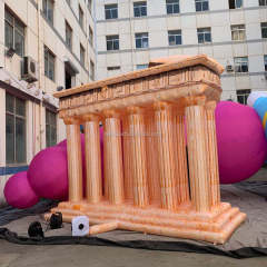 Ancient Architectural Inflatable Art Sculpture Statue Inflatable Pillar Customized Roman Tusk Inflatable Column