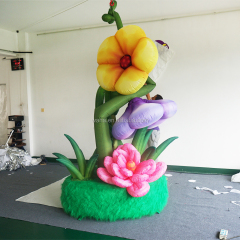 Inflatable Eye Ball Flower Amusement Decoration Inflatable Flower OEM