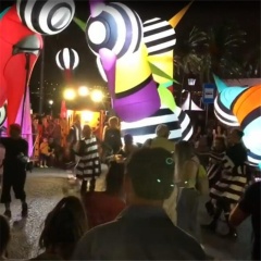 Custom Made Parade LED Decoration Inflatable Walking Costume/ Cone Inflatable Puppet