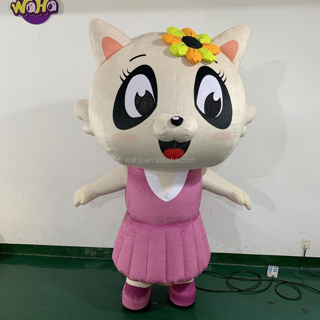 Inflatable Cartoon Walking Cat Costume for Parade Advertising Event Decoration
