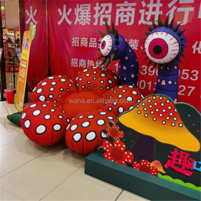 Inflatable Eye Ball Flower Amusement Decoration Inflatable Flower OEM