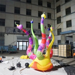 Shopping Mall Stand Inflatable Light Flower for Event Decoration