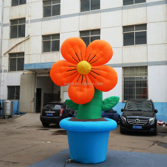 Shopping Mall Stand Inflatable Light Flower for Event Decoration