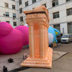 Ancient Architectural Inflatable Art Sculpture Statue Inflatable Pillar Customized Roman Tusk Inflatable Column