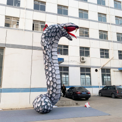 Giant Inflatable Snake Model for Nightclub Bar Decoration