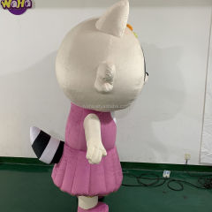 Inflatable Cartoon Walking Cat Costume for Parade Advertising Event Decoration