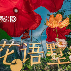 Valentine's Day Giant Inflatable Led Flowers Led Wedding Party Decoration