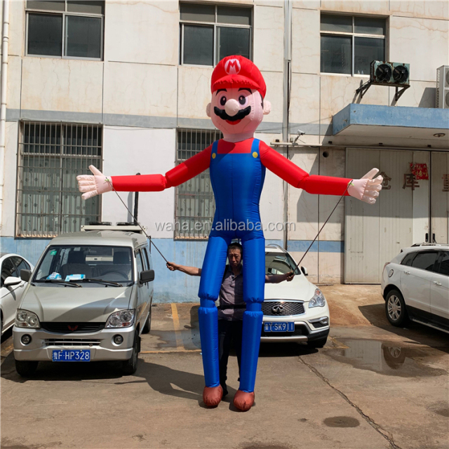 Street Festival Parade Decoration Inflatable Walking Puppet Man Cartoon Costume