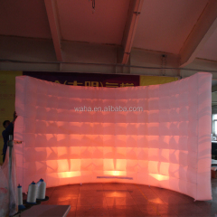 Unique Design Led Inflatable Photo Booth Wall for Sale Advertising with Colorful Light
