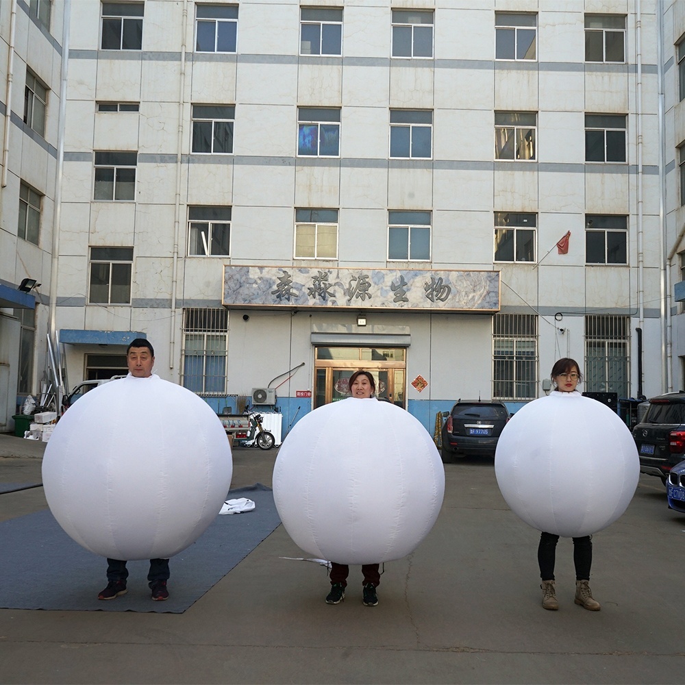White Ball Balloon Inflatable Costume for Adults Mascot Cartoon