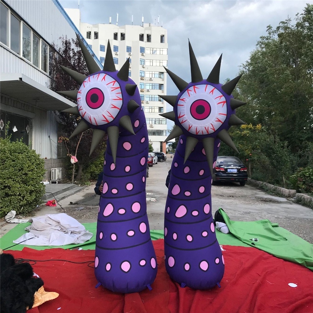 Party Decorative Inflatable Auto Flower Inflatable Plant Inflatable Eyes Flower for Halloween Outdoor Decoration