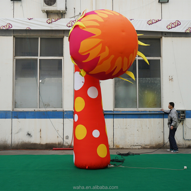 Shopping Mall Stand Inflatable Light Flower for Event Decoration