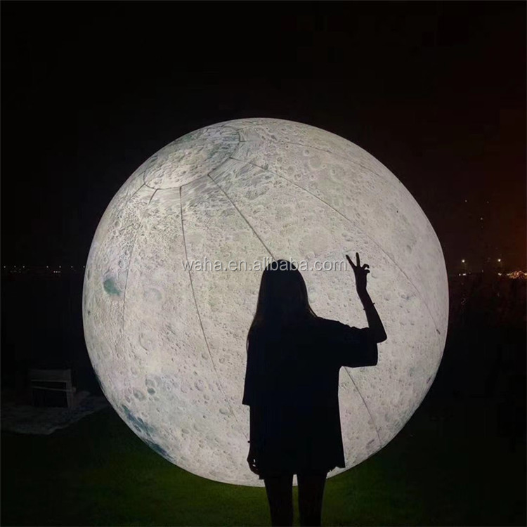 Giant Led Inflatable Moon Ball, Inflatable Moon Globe for Decoration