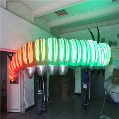 Custom-made Carnival Parade Giant Inflatable Worm Caterpillar Model in Advertising Inflatables