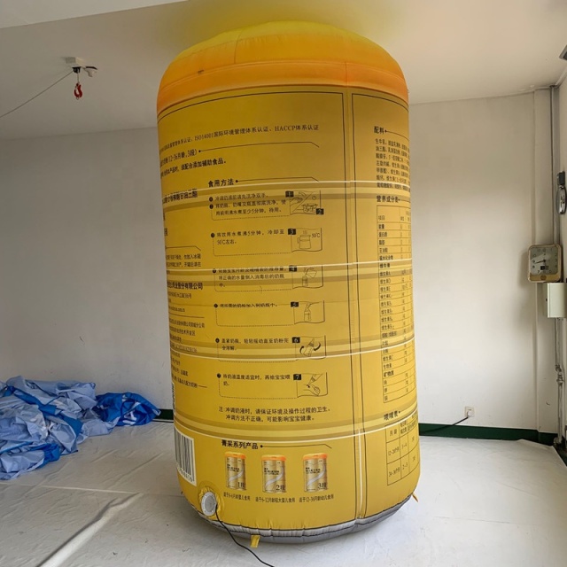 China Supplier Cheap Balloon air Model Inflatable Advertising Milk Powder Can